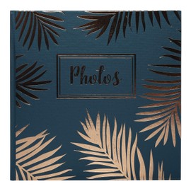 Exacompta - Ref 16307E - Palma Wirebound Photo Album - 320 x 220mm in SIze, 50 Black Card Pages, Holds Up To 100 Photos - Suitable for Scrapbooking - Blue Cover
