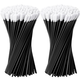 Chinco 200 Pieces Foam Swab Sponge Swab Foam Tips Sponge Stick for Inkjet Printer Print Head Camera Optical Lens Optical Equipment (Black,6.42 Inch)