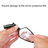 2Pcs Handlebar Bike Mirrors HD Safe Glass Mirror Adjustable Rotatable