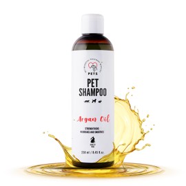 Pet Dogs Shampoo for Dogs and Cats - Argan Oil - Mild Grooming Shampoo for Sensitive Skin - 250 ml