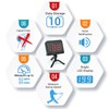 DRM Golf Swing Speed Radar with Red Digital Display and