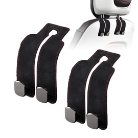 JinnEterri Car Purse Hook Purse Hook for Car Seats Headrest Car Seat Hooks,Heavy Duty Vehicle Organizer for Handbags, Groceries, Purses, Keep Car Tidy (Black, 2 Pack)