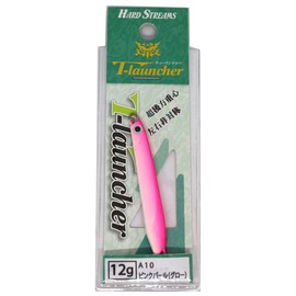 IVYLINE A10 Metal Jig, T-Launcher, 2.5 inches (63 mm), 0.4 oz (12 g), Pink Pearl (Glow)