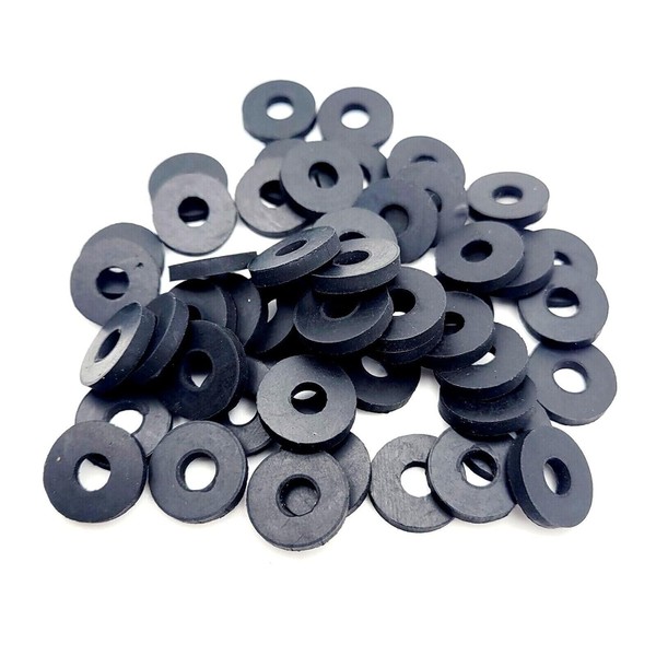 1/4" ID Rubber Flat Washers 5/8" OD x 1/16" Gasket