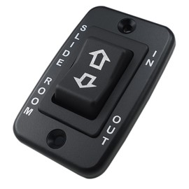 Memiuyelay S141 Slide in/Slide Out Contoured Switch 20A Continuous 40A Peak 5 Terminal Black ABS Panel Mount Replacement Switch for RV Camper