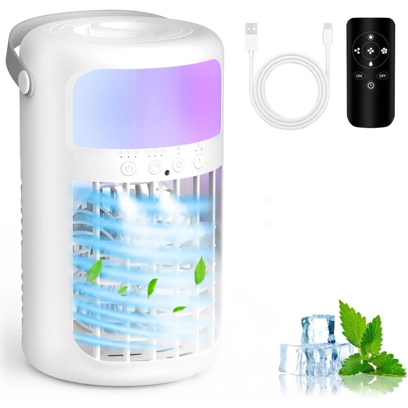 Whisper-Quiet Portable AC with 1500ml Tank – Perfect for Home,