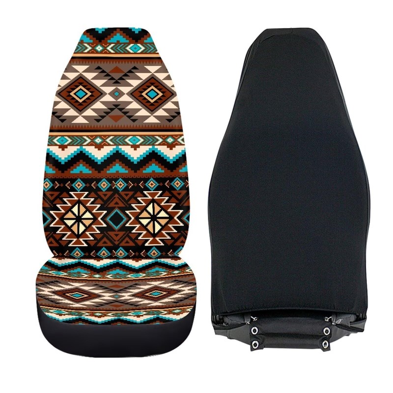 Bulopur Boho Car Seat Covers, 2 PCS Auto Seat Cover