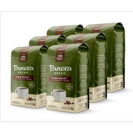 Panera Bread Dark Roast Ground Coffee, 100% Arabica Coffee, Kosher, 12 Ounce (Pack of 6)