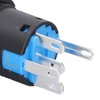 25Pcs Rotary Switch Knob 2 Position Self Locking Square Selector