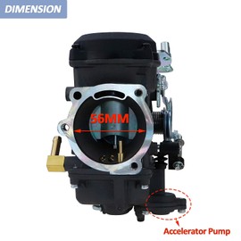 SVKZGFZ CV40 Carburetor & Intake Manifold (Silver), for HD Sportster XL 883 1200 Softail Touring Dyna FXR Road King CV 40MM Carb 27412-99 27421-99C