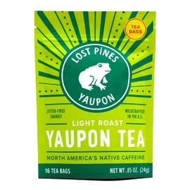 Yaupon Tea - 16 Tea Bags - Light Roast - Lost Pines Yaupon Tea - Sustainably wild harvested yaupon, the only caffeinated plant native to North America.