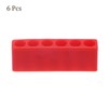 sourcing map 6pcs Plastic Hex Shank Screwdriver Bit Holder Organizer