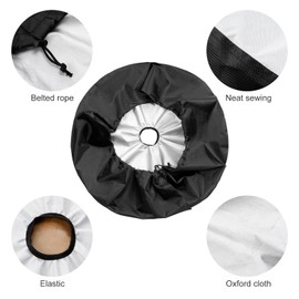 Foruidea Pink Flamingo Spare Tire Cover with Backup Camera Hole Wheel Tire Cover Fit Trailer, RV, SUV and Many Vehicle 17inch