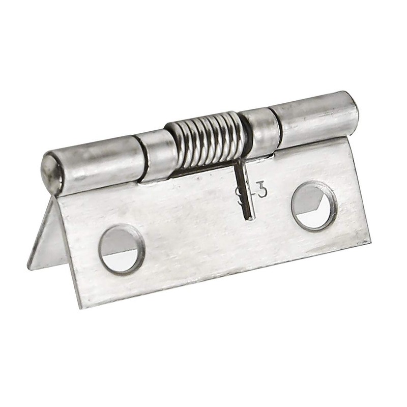 Rannb Spring Hinge Self Opening 1.5 Inch Length Stainless Steel