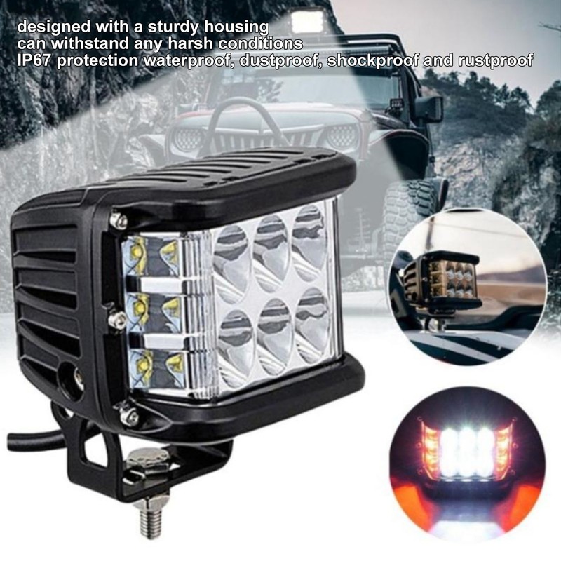 LED Work Light 36W IP67 Waterproof Double Side Spotlight Flood