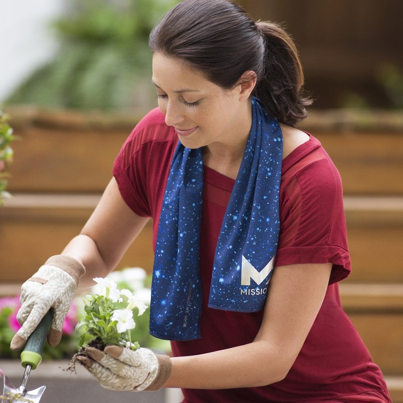 MISSION 109204 MAX COOLING TOWEL PARTICLE ESTATE BLUE