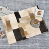 SUMNEESHA Oil Painting Abstract Dish Drying Mat Black White Brown
