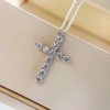 HinDaLi Cross Necklace for Women Men Girls 925 Sterling Silver