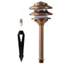 Lumen Logic 12V Cast Brass Pagoda Path Light (Bronze) with