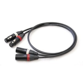MOGAMI Mogami 2791 Red and White 2-Pair XLR Microphone Cable (1.2m)