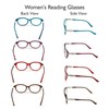 Reading Glasses Women - 4 Pack Readers - Stylish, Comfortable