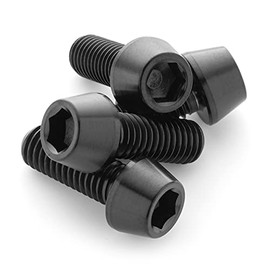 Terske 4-Pack Ultra-Strong Black Lightweight Titanium Water Bottle Cage Bolts…