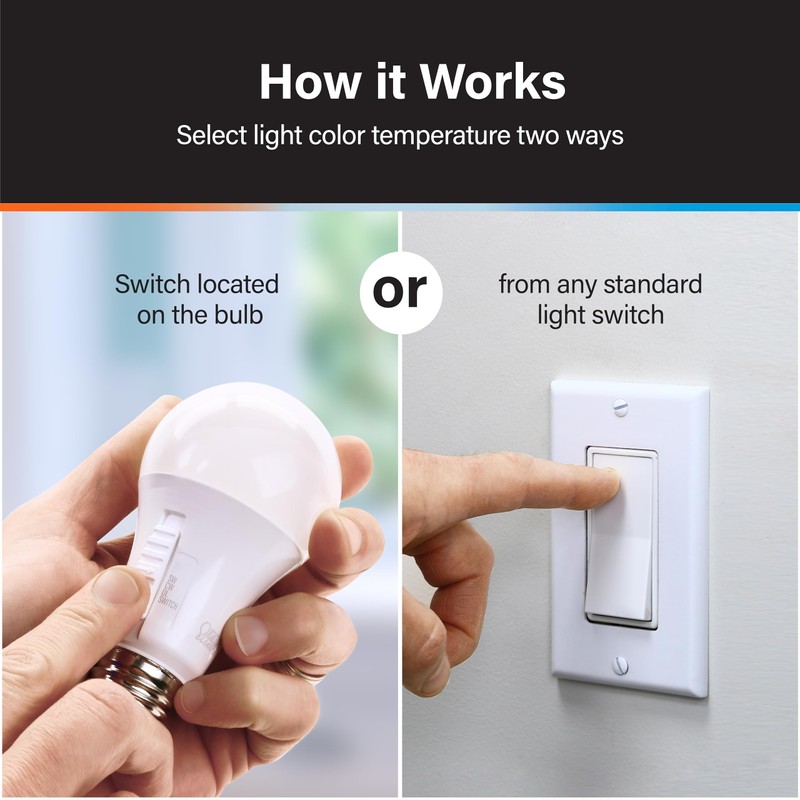 Feit Electric A21 100W LED Light Bulb, 100W Equivalent, Dimmable,