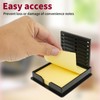 2 Pcs Sticky Note Holder with Stencil, Reusable Sticky Pads