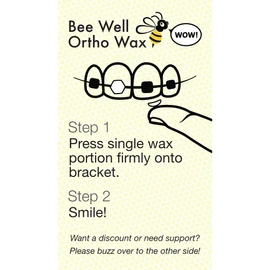 Bee Well Ortho Wax | Pure | All Natural Extra Firm Braces Wax | Protect, Prevent & Relieve Orthodontic Braces Discomfort & Mouth Pain | 2 Recyclable Jars | 150 Total Pieces of Wax for Braces