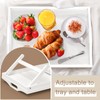 Mxbamhyc 2 Pack Bed Tray Table Breakfast Trays Serving Tray