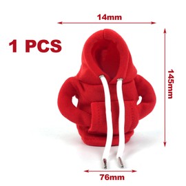 XIASHENG 1 Piece Gear Stick Cover Hoodie Gear Knob Hoodie, Gear Lever Hoodie, Universal Interior Decoration Accessories for Gear Shift Gears, Gear Knob Cover for Car, Decorative, Red
