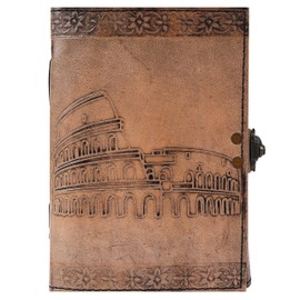 OVERDOSE Colosseum Vintage Leather Journal - Handmade Journal | Sketchbook | Notebook Diary - 5 x 7 inches | 12 x 17 cm | A6