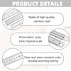 3 Pieces Metal Ruler Stainless Steel Ruler 15 cm /