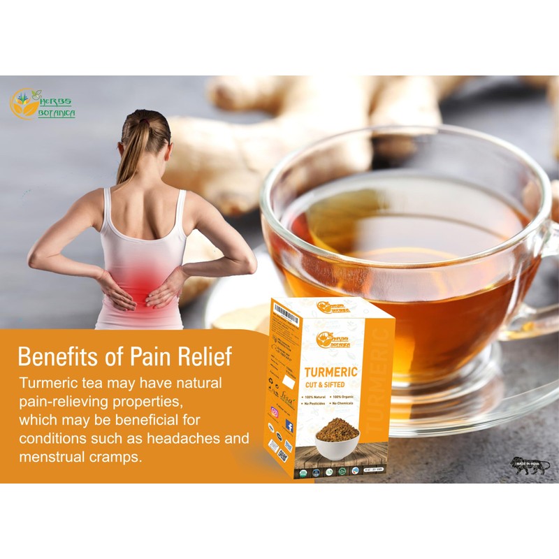 Herbs Botanica Turmeric Root Cut and Sifted 1/2 Lb /