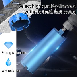 LCubro 4-1/2" Wet Core Drill Bits with 1-1/4"-7 Thread Featuring 15.74" Drilling Depth and 10mm Diamond Segment Specifically Designed for Heavy-Duty Applications in Reinforced Concrete Brick Masonry