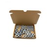 50Pcs Nyloc Nut Assortment Box | M6, M8, M10, M12,