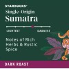 Starbucks Dark Roast K-Cup Coffee Pods, Single-Origin Sumatra, 72 ct.