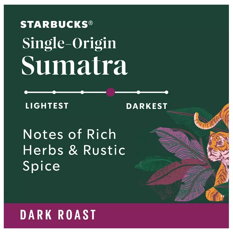 Starbucks Dark Roast K-Cup Coffee Pods, Single-Origin Sumatra, 72 ct.