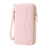 BVEOGMRO Wallet for Women Double Zip Around Clutch Wallets Vegan