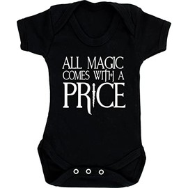 Hippowarehouse All magic comes with a price baby vest bodysuit (short sleeve) boys girls