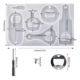 Abridor De Botellas Y Moldes De Resina De Silicona Para Cerv