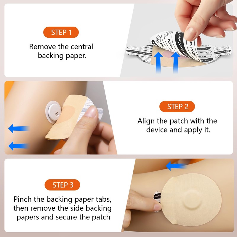 Sensor Covers for Libre 3 Waterproof - 20pcs Adhesive Patches