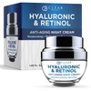 Clear Beauty- Hidratante facial con cido hialurnico y retinol que reduce las arrugas, las lneas finas y la hiperpigmentacin, hidrata                  