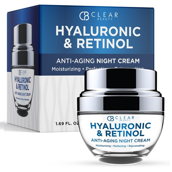 Clear Beauty- Hidratante facial con cido hialurnico y retinol que