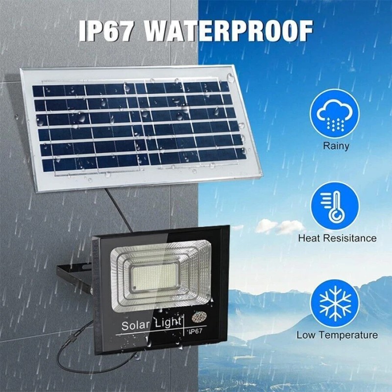 UMEXUS 600W LED Solar Flood Lights Outdoor Street Light Dusk