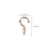Veemoon Copper Plated Ceiling Hooks 20pcs Metal Screw-in Hooks for