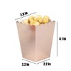 Rose Gold Popcorn Boxes Cardboard Container for Party Supplies,Pack of