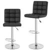 BestOffice Bar Stool Set of 2 Bar Stool Leather Height