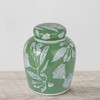 Creative Co-Op Decorative Ceramic Ginger Jar with Lid for Spices,