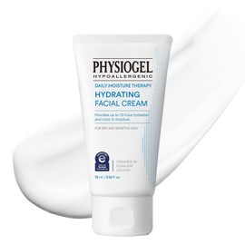 Physiogel Daily Moisture Therapy Face Cream | 72hr Long Lasting Facial Moisturizer with Ceramide for Dry & Sensitive Skin | Low Irritant, Hypoallergenic, Fragrance Free & Non-comedogenic | 2.5 fl. oz